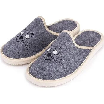 Dámské pantofle Vlnka Dámské filcové pantofle micina velikost obuv dospělí 42