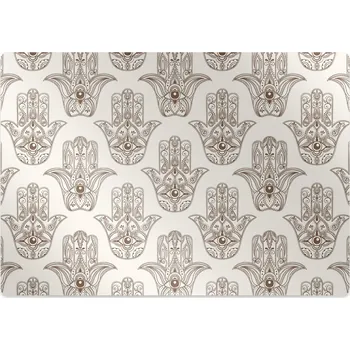 Podložka pod nábytek Ochranná podložka pod židli hnědý symbol