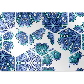 Podložka pod nábytek Podložka pod židli šestihranné květiny