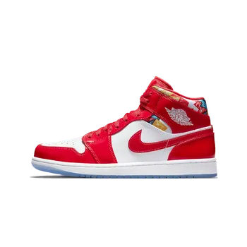 Dámské tenisky Air Jordan Jordan 1 Mid "Barcelona Sweater Red Patent" Velikost: 41