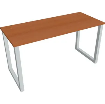 Kancelářský vozík HOBIS kancelářský stůl rovný - UE O 1400, hloubka 60 cm, třešeň + doprava zdarma