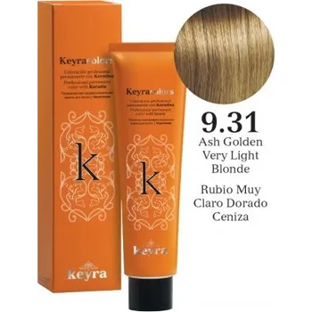 Barva na vlasy Keyra Barva na vlasy č. 9.31 (Popelavá zlatá velmi světlá blond)