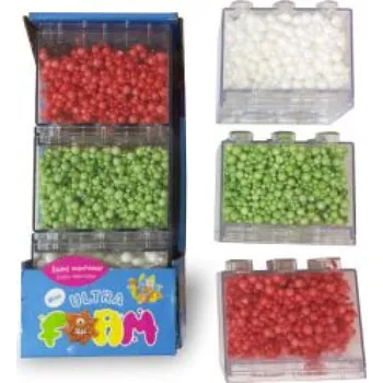 Modelovací hmota Ultra Foam mix balení 3 ks - zelená, červená, bílá modelovací hmota