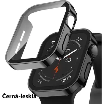 Luxusní Obal Na Apple Watch Serie 7 / 8 - 41 Mm Barva: Černá-Lesklá
