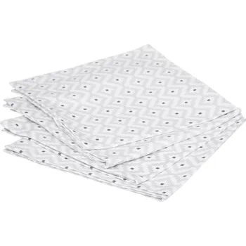 Atmosphera Látkové ubrousky ETNIK, 4 ks, bílá barva