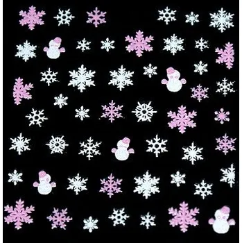 samolepka Samolepky WINTER 001 - white / pink