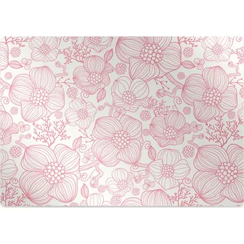 Podložka pod nábytek Podložka pod kancelářskou židli květiny obrys