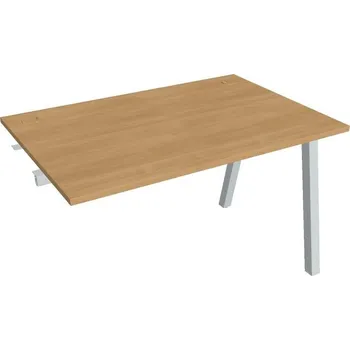 Kancelářský vozík HOBIS přídavný kancelářský stůl rovný - US A 1200 R, dub + doprava zdarma