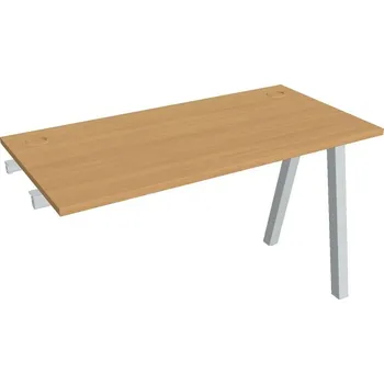 Kancelářský vozík HOBIS přídavný stůl rovný - UE A 1200 R, hloubka 60 cm, buk + doprava zdarma