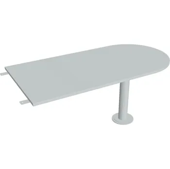 Kancelářský vozík HOBIS přídavný stůl jednací oblouk - GP 1600 3, šedá + doprava zdarma