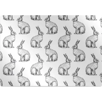 Podložka pod nábytek Podložka pod kancelářskou židli bílých králíků