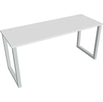 Kancelářský vozík HOBIS kancelářský stůl rovný - UE O 1600, hloubka 60 cm, bílá + doprava zdarma
