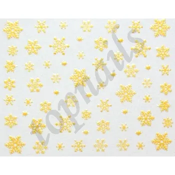 samolepka SAMOLEPKY - VLOČKA zlatá č.2