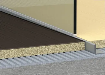 Podlahová lišta Havos spádový profil pravý 12,5 x 1200 mm nerezový