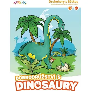 omalovánky Kresli.to Kresli.to, 100221, omalovánky s úkoly, Dobrodružství s dinosaury