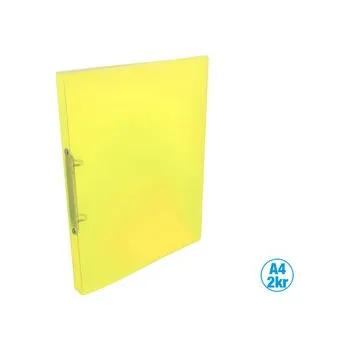 Archivační box Pořadač LUMA A4 diagonální 2 kroužkový žlutý