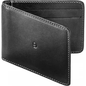 Peněženka Kožená peněženka s klipem dolarovka černá Bez mincí