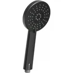 Invena Dafni, 3-funkční ruční sprchová hlavice kulatá, černá matná, INV-AS-02-004-S