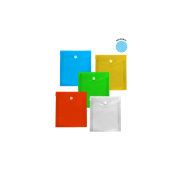 Obalový materiál Obálka A7 PVC s drukem Diagonal -modrá