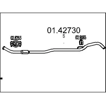 Výfuková trubka Výfuková trubka MTS 01.42730
