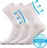 pánské ponožky BOMA Zdravotní ponožky 3 páry bílé 46-48