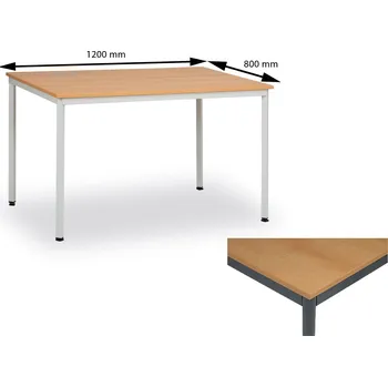 Jídelní stůl Jídelní stůl JS 120/KP - lak tm.šedý/deska buk