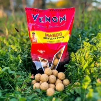Boilies Feeder Mania Venom Boilie High Carb 20 mm - Mango