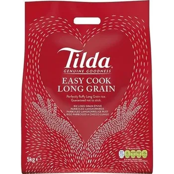 Rýže Tilda Předvařená Dlouhozrnná Rýže (Easy Cook Long Grain Rice) 10Kg