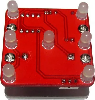 Elektronická stavebnice Elektronická vibrační hrací kostka červená W032A