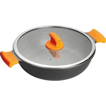 Hrnec INOXIBAR | KASTROL, Absolut Orange, průměr 28 cm, objem 3,5 l (Kastrol průměr 28 cm, objem 3,5 litr, Absolut orange)