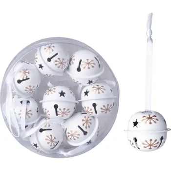 Vánoční dekorace Anděl Přerov 5337 rolničky 3 cm 8 ks