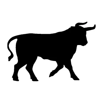 Samolepící dekorace SAMOLEPKA Býk 011 pravá (01 - černá) NA AUTO, NÁLEPKA, FÓLIE, POLEP, TUNING, VLASTNÍ TEXT, TISK, AUTOSAMOLEPKY.cz, POLEPY, OBRÁZEK, LOGO, SAMOLEPKY