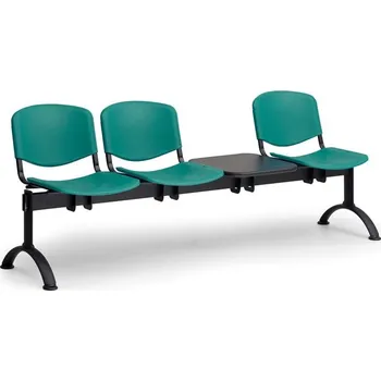 Lavice plastová - zelená 3M se stolkem LC/9710/KP