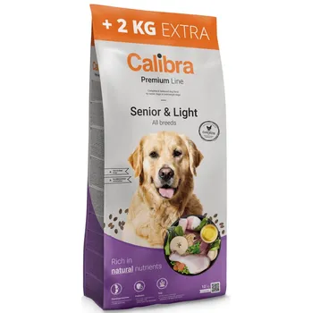 Calibra Dog Premium Line Senior and Light Chicken, 12 + 2 kg