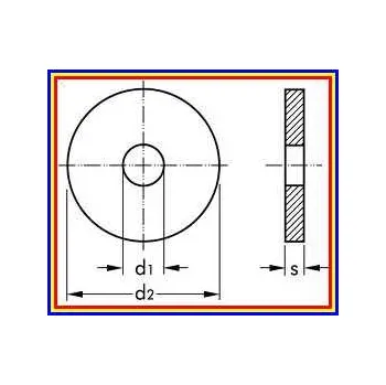 podložka Podložka karosářská pro M8 ZINEK (Podložka karosářská M8 pr.8.4x30x1.5 ZINEK)