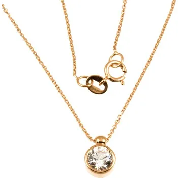 Náhrdelník ŠPERKY-NM, Zlatý dámský náhrdelník 822 Délka náhrdelníku: 45 cm