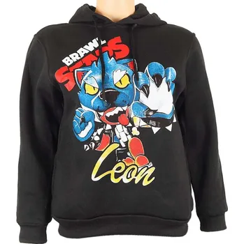 Chlapecké oblečení TifanTEX Mikina Brawl Stars Leon dětská černá
