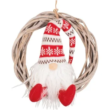 Věnec se skřítkem 28 cm