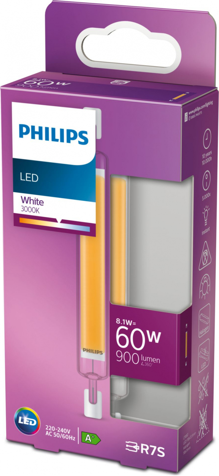 Philips CorePro LEDlinear MV R7s 8,1W 230V 900lm 3000K - Zbozi.cz