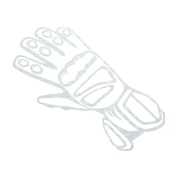 Samolepící dekorace SAMOLEPKA Motorkářské rukavice 002 levá (51 - 3D karbon bílý) NA AUTO, NÁLEPKA, FÓLIE, POLEP, TUNING, VLASTNÍ TEXT, TISK, AUTOSAMOLEPKY.cz, POLEPY, OBRÁZEK, LOGO, SAMOLEPKY