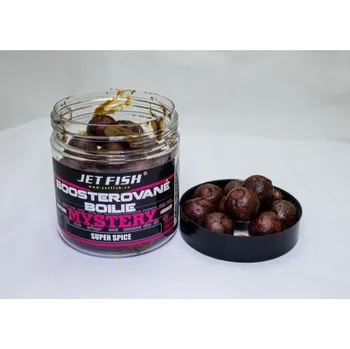 Boilies Jetfish Jet Fish Mystery Boosterované boilie - Super Spice - 24mm/250ml