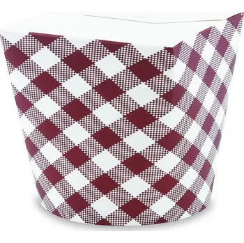 Jednorázové nádobí Food box - bílá, hnědá 750 ml(26oz)/50 ks