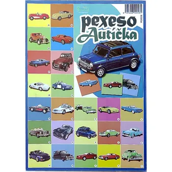 Pexeso Pexeso auta (retro autíčka - stolní společenská hra na rozvoj paměti a zábavu)