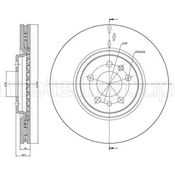 Brzdový kotouč Brzdový kotouč METELLI 23-0906C