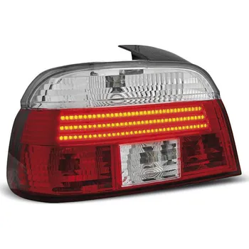 Zadní světlomet TUNING-TEC Zadní světla BMW E39 96-00 - krystal/červené LED