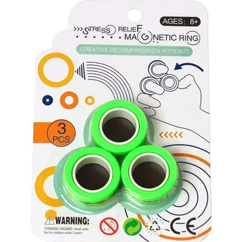 Fingears Sk zelený 3ks (Magnetický prsten Kolečko | dobrá cena)