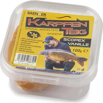Umělá nástraha Těsto na Kapry Saenger 100gr Scopex Vanille