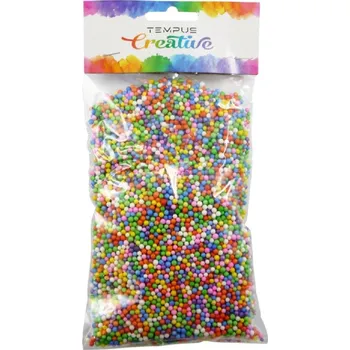 TEMPUS Polystyrenové kuličky barevný mix 2-3 mm 8 g