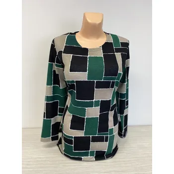 Dámský svetr dámské pulovry, Barva Zelená, Velikost XL 44, Materiál 70%Pes 27%Ny 3%Op