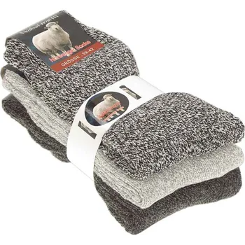 Pánské bavlněné ponožky 3páry Norwenger (Hrubé vlněné ponožky na zimu pro muže 3 páry v balení)